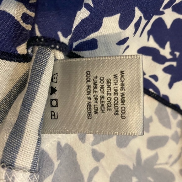 John Mark Tunic Size 0X Bell Ruffle 3/4 Sleeves Embroidered Striped Tas… - Picture 8 of 14